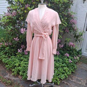 Size Small Vintage Pink Chiffon formal dress